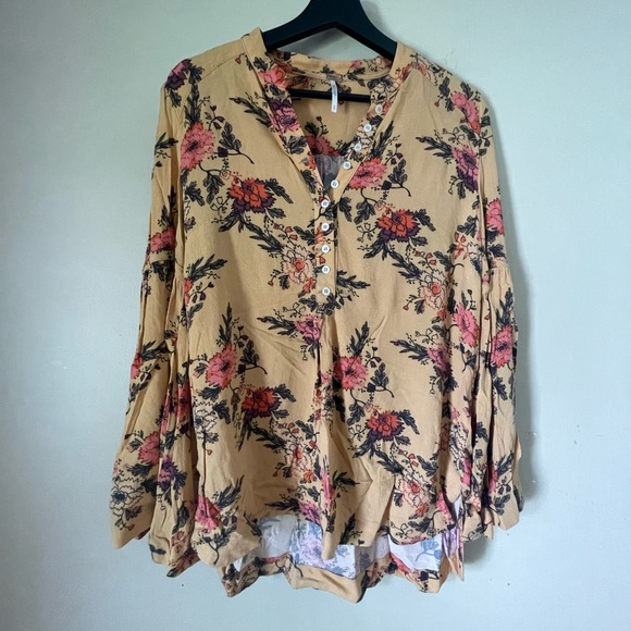 Free people floral blouse - Picture 1 of 4